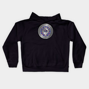 Clan MacLaine Crest & Tartan Knot Kids Hoodie